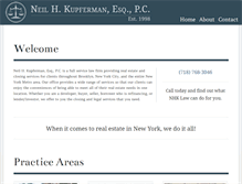 Tablet Screenshot of nhklaw.com